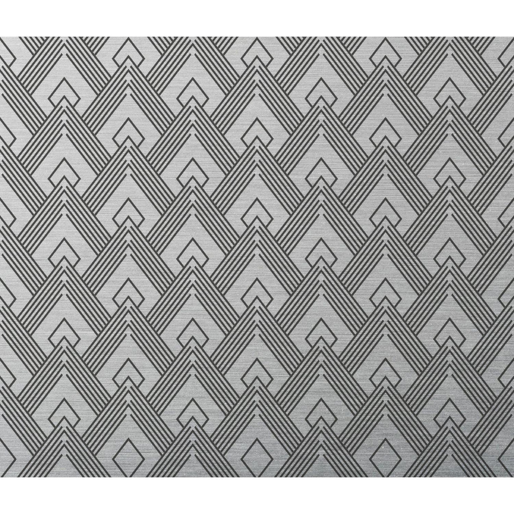 HABITABLE Crédence adhésive en aluminium art décoration - l. 70 x l. 40 cm - noir