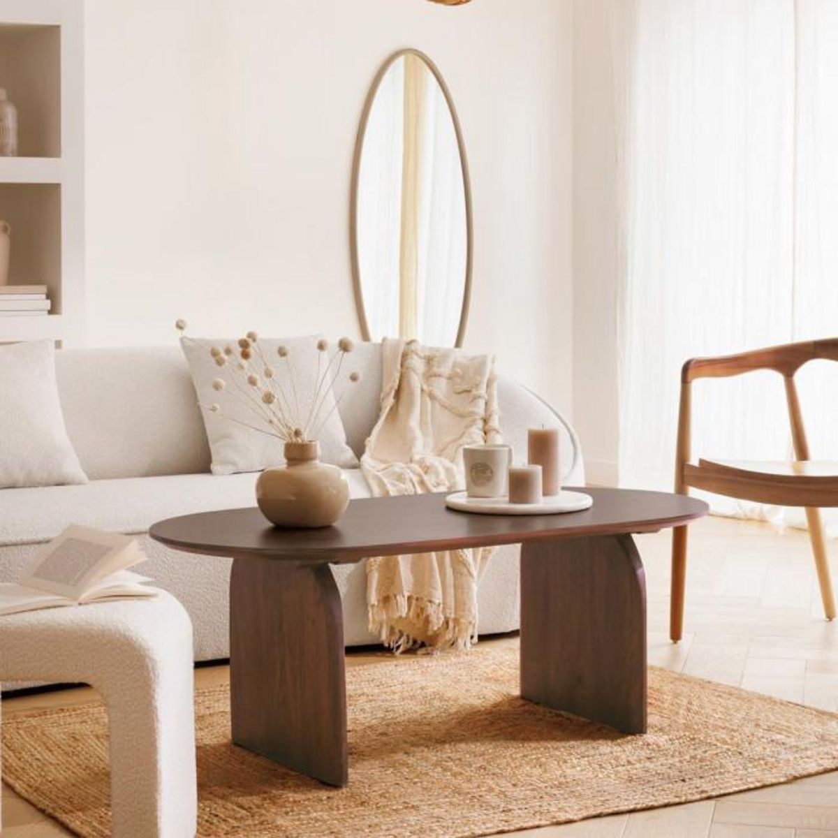 ATMOSPHERA Table Basse en Bois  Isana  120cm Marron