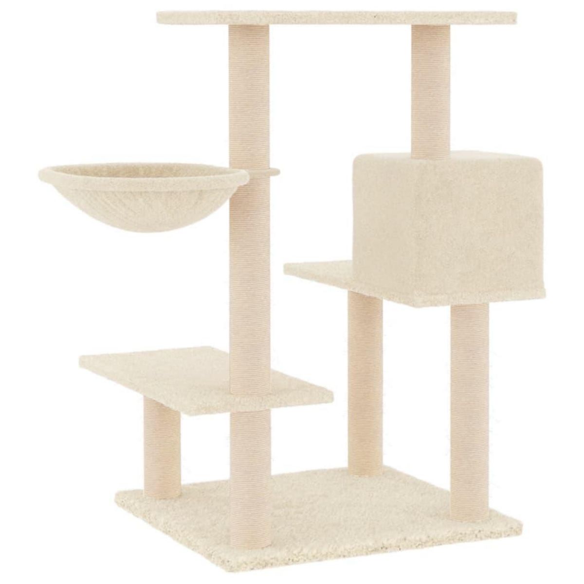 VIDAXL Arbre a chat avec griffoirs en sisal creme 82,5 cm