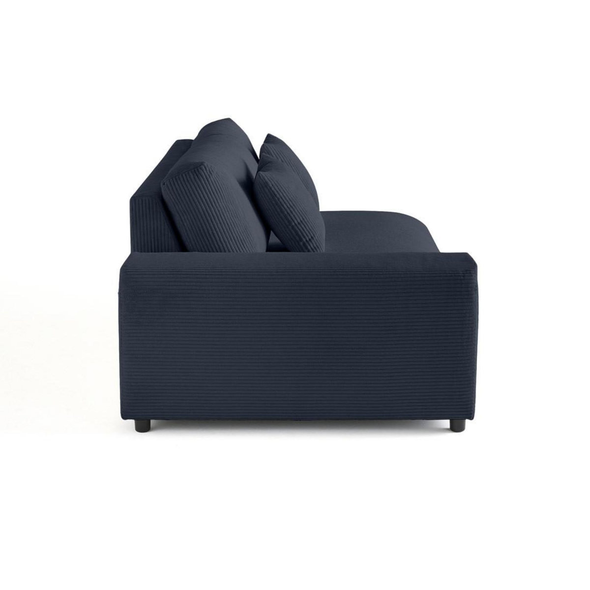 LISA DESIGN Garance - module d'assise 3 places avec accoudoir gauche - en velours côtelé