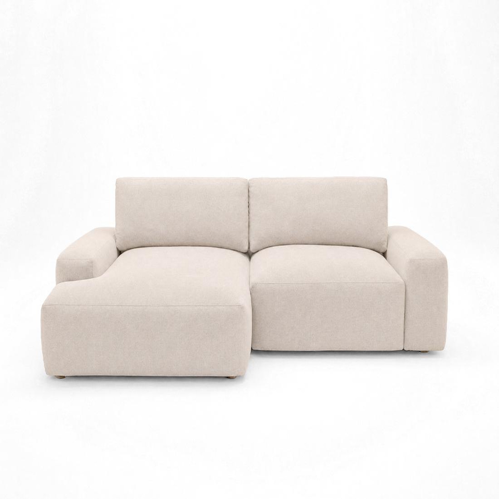 Voir la diapositive 1 : BEST MOBILIER Tama - canapé d'angle gauche 4 places convertible avec coffre en tissu