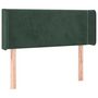 Voir la diapositive 2 : VIDAXL Tete de lit avec oreilles Vert fonce 103x16x78/88 cm Velours