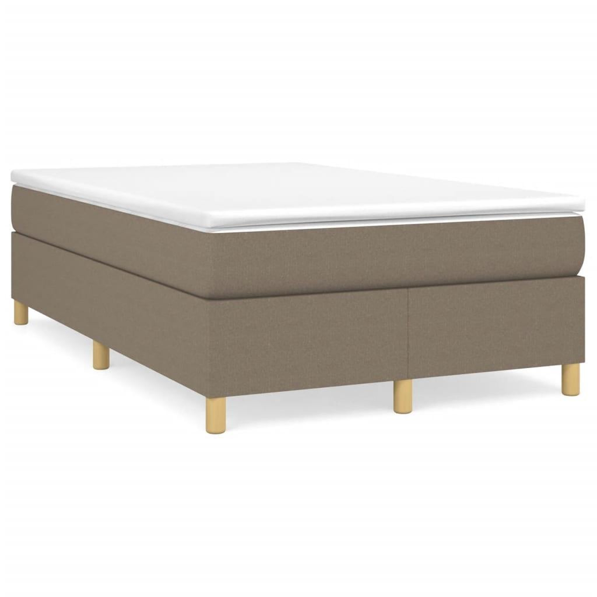 Voir la diapositive 2 : VIDAXL Cadre de lit sans matelas taupe 120x200 cm tissu