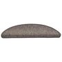 Voir la diapositive 3 : VIDAXL Tapis d'escalier autocollants 30 pcs 56x17x3 cm marron beige