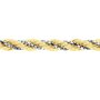 L'ATELIER D'AZUR Bracelet Or 18 Carats 750/000 Maille Corde Bicolore - Femme