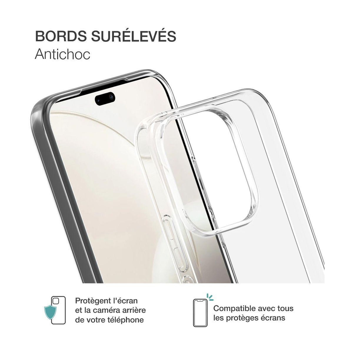 Bigben Connected Coque silisoft transparente Honor 600 lite rec