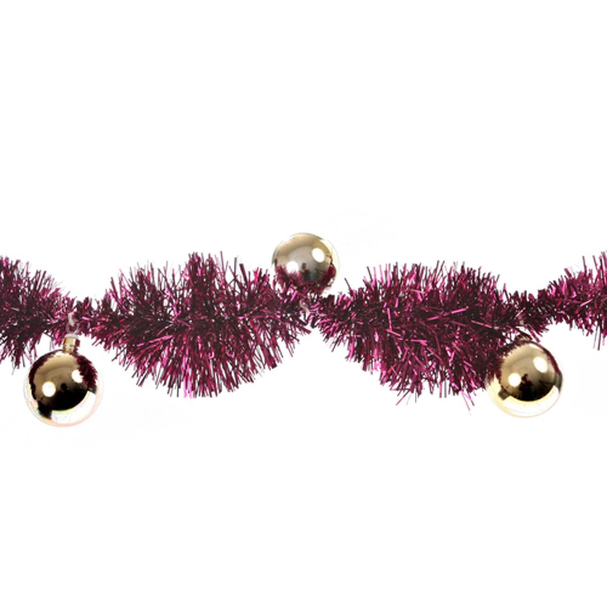 Voir la diapositive 2 : ATMOSPHERA Guirlande de noël Pompon - 12 boules
