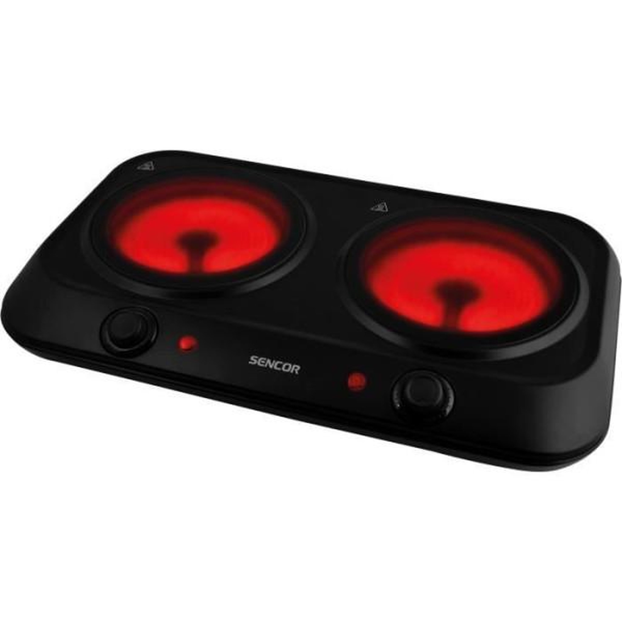 MARKET24 Plaque de Cuisson - Mobile Electrique Plaque de cuisson infrarouge - SENCOR - SCP 2263BK - 2400 W - 2 foyers - Noir