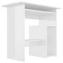 Voir la diapositive 5 : VIDAXL Bureau Blanc brillant 80x45x74 cm Bois d'ingenierie
