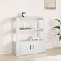 Voir la diapositive 1 : VIDAXL Buffet Blanc 80x30x90 cm Bois d'ingenierie