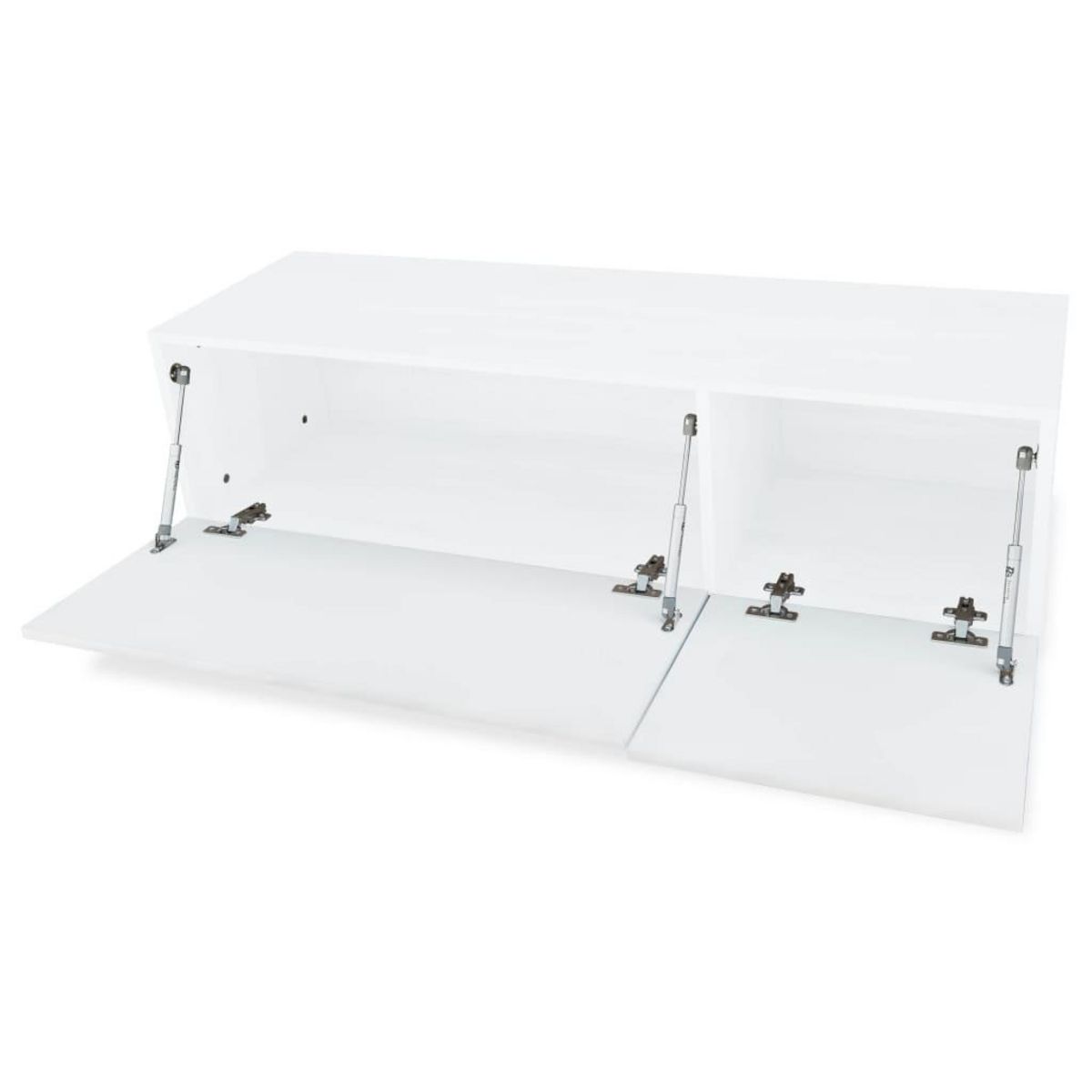 VIDAXL Meuble TV bois d'ingenierie 120x40x34 cm blanc brillant
