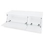 Voir la diapositive 3 : VIDAXL Meuble TV bois d'ingenierie 120x40x34 cm blanc brillant