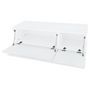 Voir la diapositive 3 : VIDAXL Meuble TV bois d'ingenierie 120x40x34 cm blanc brillant