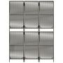 Voir la diapositive 5 : VIDAXL Cloison de separation 3 panneaux gris resine tressee