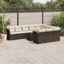 Voir la diapositive 1 : VIDAXL Salon de jardin et coussins 11 pcs marron resine tressee