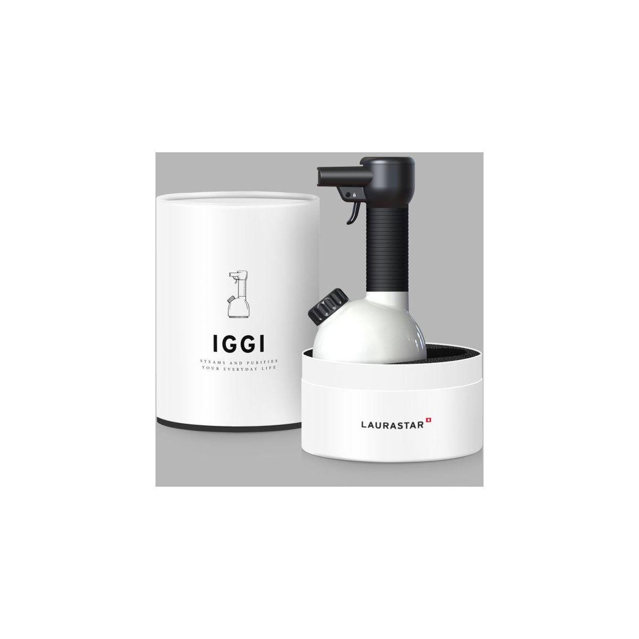 Voir la diapositive 2 : LAURASTAR Défroisseur vapeur Iggi White
