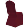 Voir la diapositive 5 : VIDAXL Housse bordeaux extensible pour chaise 6 pieces