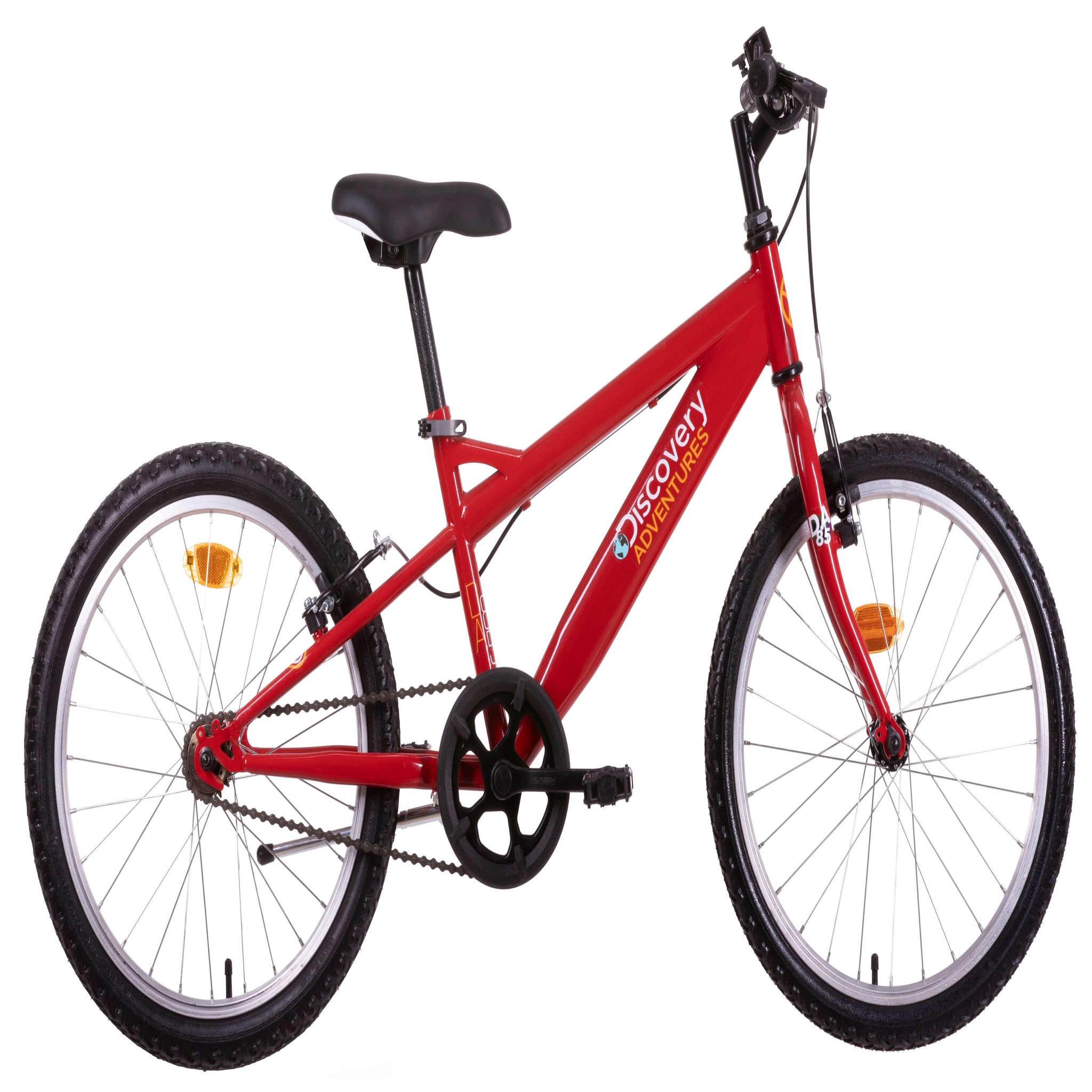 DISCOVERY ADVENTURES Vélo enfant - VTT 20'' - Modèle Rigide Garçon  Discovery Adventures  pour enfant de 115 à 140 cm - Frein V-Brake - Monovitesse