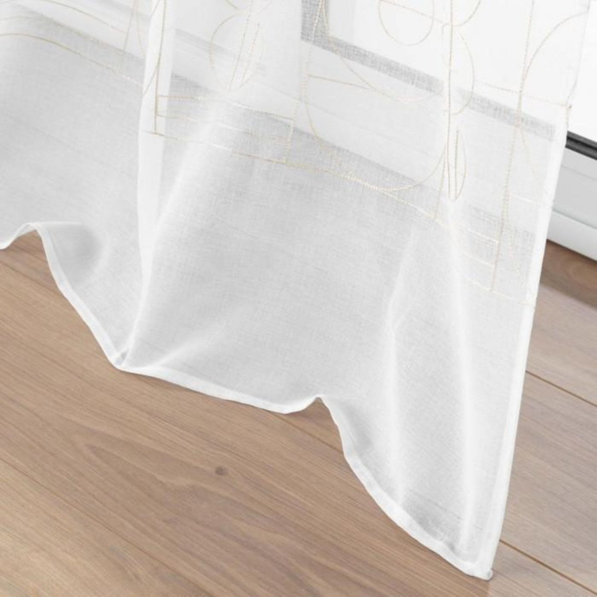 Paris Prix Rideau Voilage à Œillets  Odessa  140x240cm Or