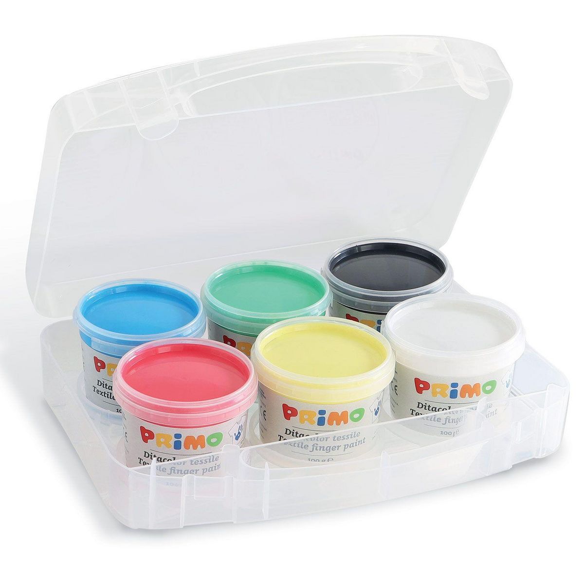 PRIMO 6 peintures au doigt pour textile