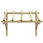Voir la diapositive 3 : VIDAXL Auvent de porte 150x100x100 cm Bois de pin solide