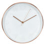 Voir la diapositive 1 : Paris Prix Horloge Murale  Gold  30cm Blanc & Cuivre