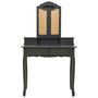 Voir la diapositive 4 : VIDAXL Ensemble de coiffeuse avec tabouret Gris 80x69x141 cm Paulownia
