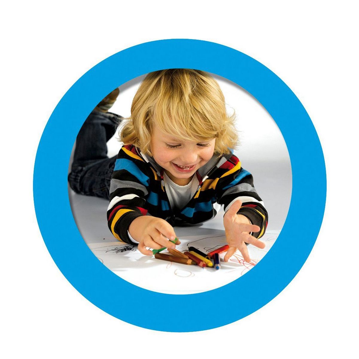 SES Creative Crayons de couleurs My First : 8 crayons de couleurs XL