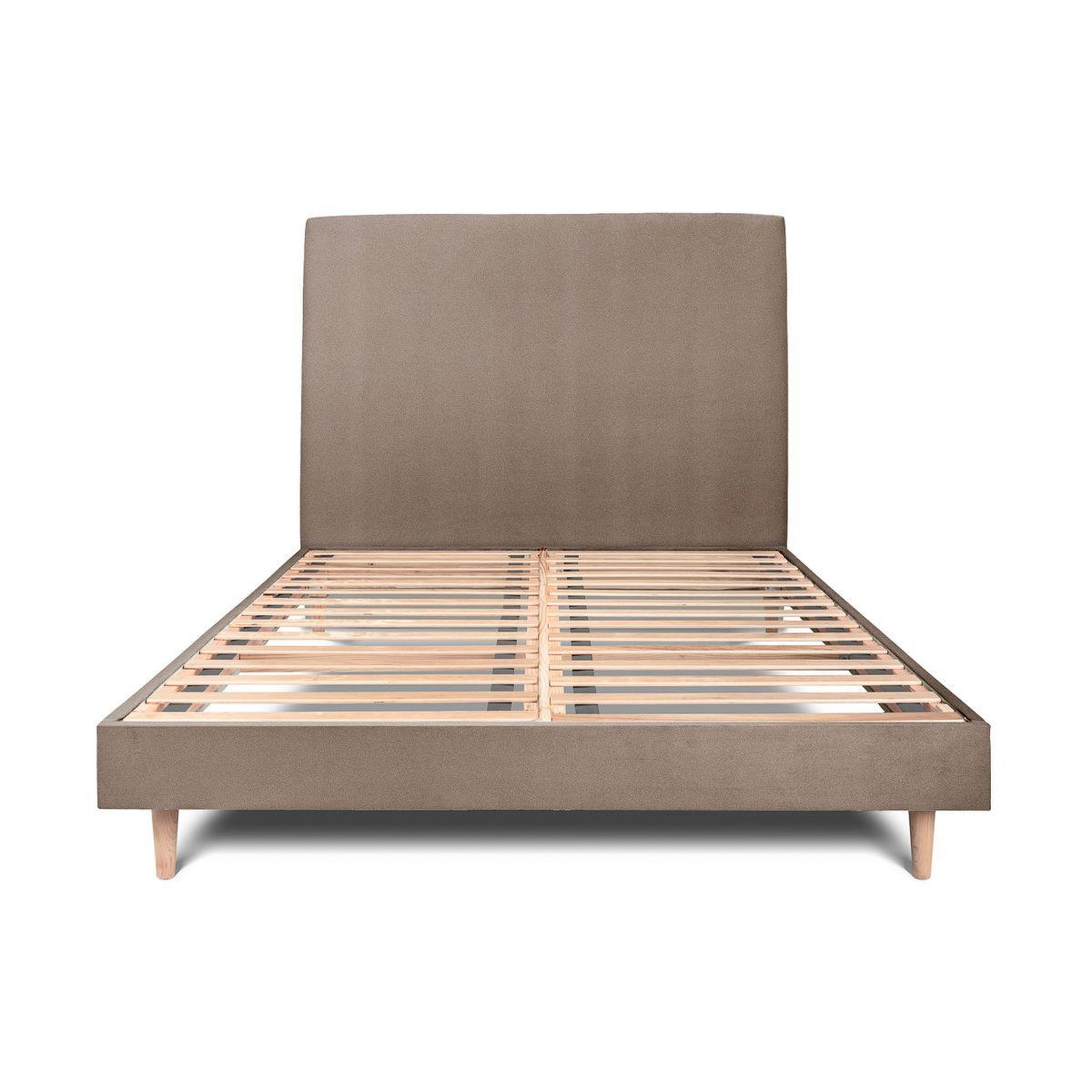 Voir la diapositive 1 : Sommeil de Plomb Lit avec tête de lit tapissier velours et sommier kit - Hauteur totale : 29cm