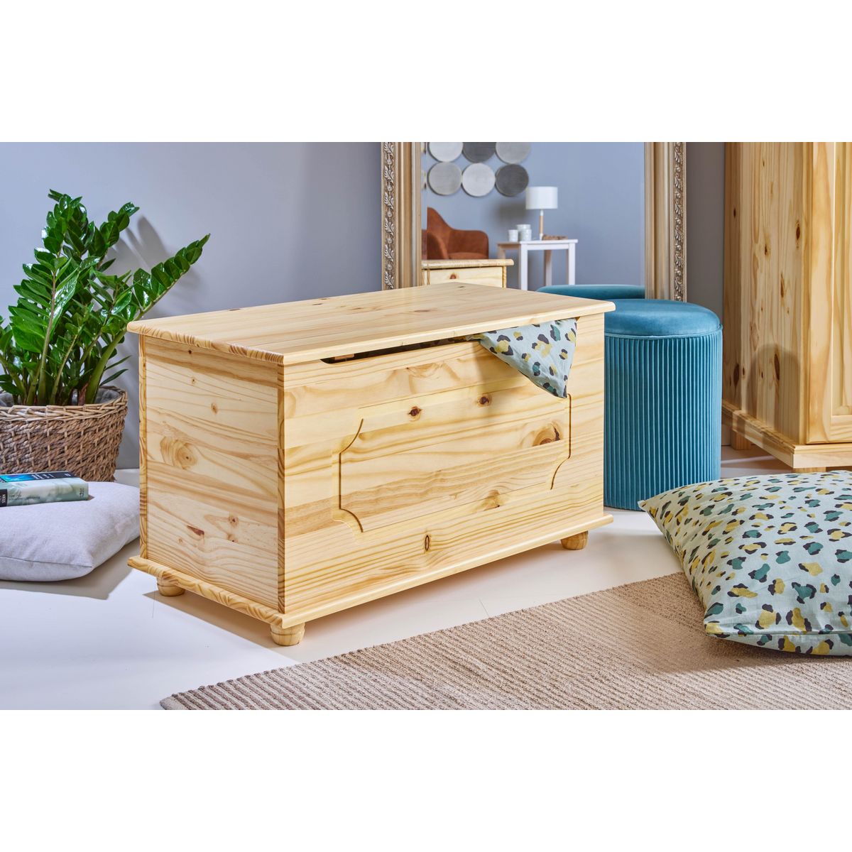 Coffre a jouet SLEEP pin massif