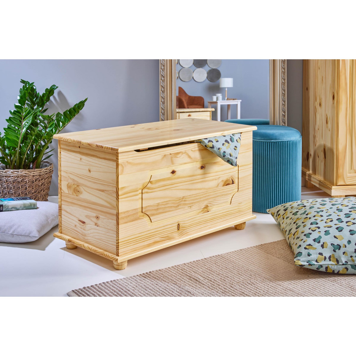 Coffre a jouet SLEEP pin massif