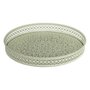 Voir la diapositive 3 : ATMOSPHERA Lot de 2 Plateaux Déco  Wild Romance  31cm Blanc & Vert