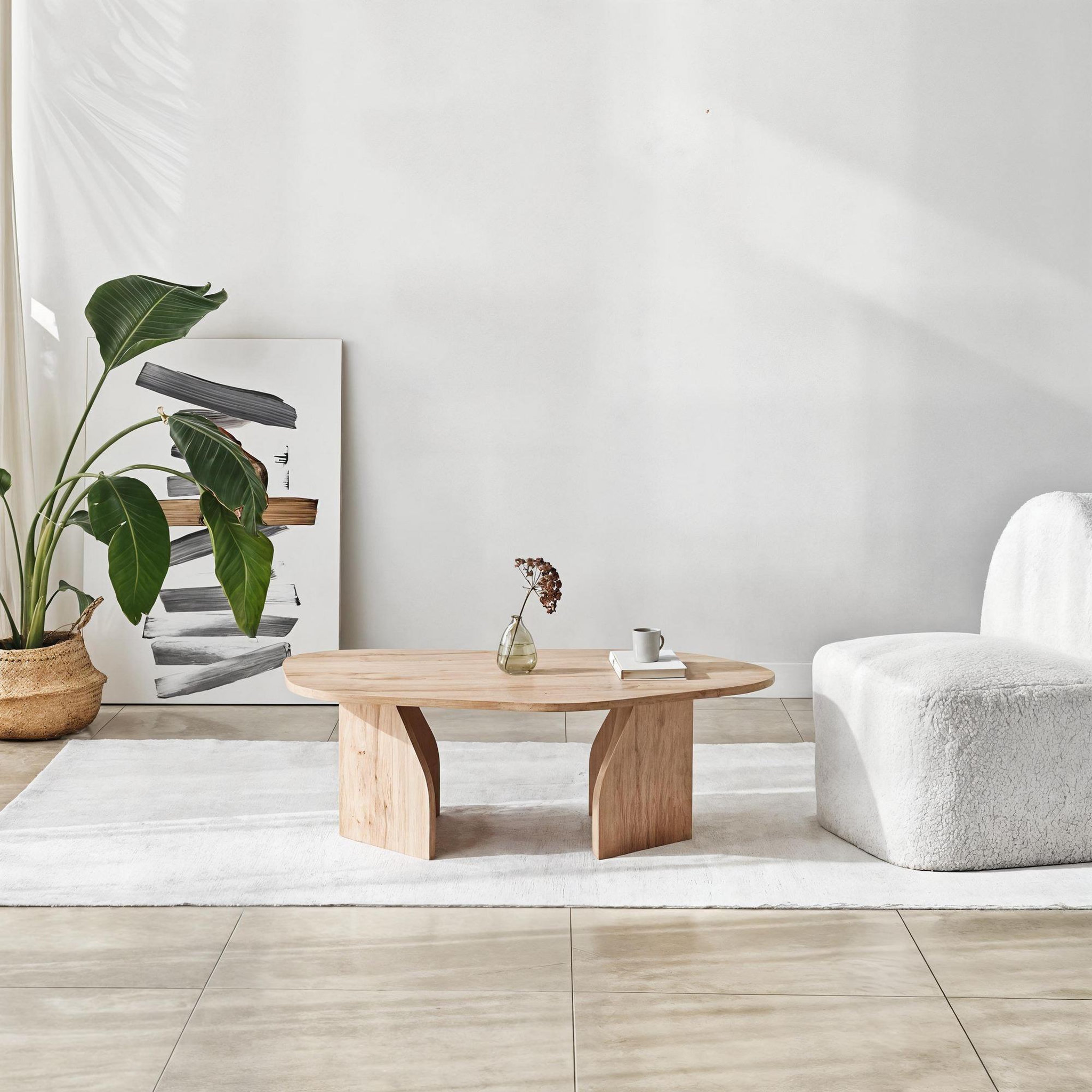 Voir la diapositive 3 : Habitat et Jardin Table basse en bois  rock  100 x 60 x 35 cm - chêne saphir