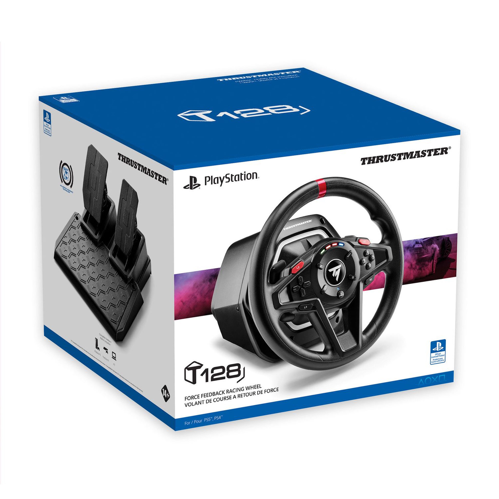 Voir la diapositive 5 : Volant Thrustmaster + Pédalier T128 PS5