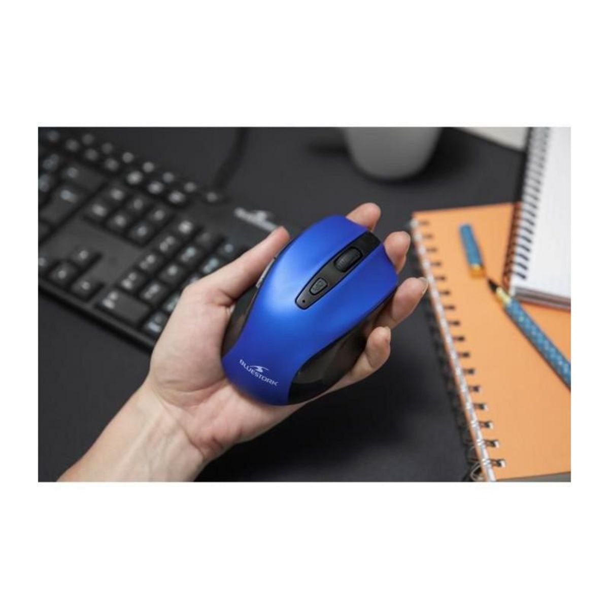 BLUESTORK Souris Sans Fil - BLUESTORK - OFFICE 75 - Rechargeable - PC/MAC - Bleu