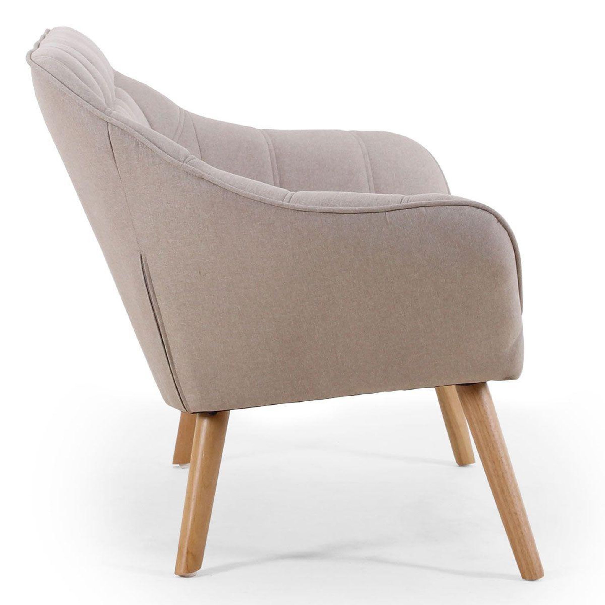 Voir la diapositive 3 : Paris Prix Canapé 2 places scandinave  taone  128cm beige