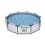 Voir la diapositive 2 : BESTWAY Piscine tubulaire ronde - 305x76cm - STEEL PRO MAX™
