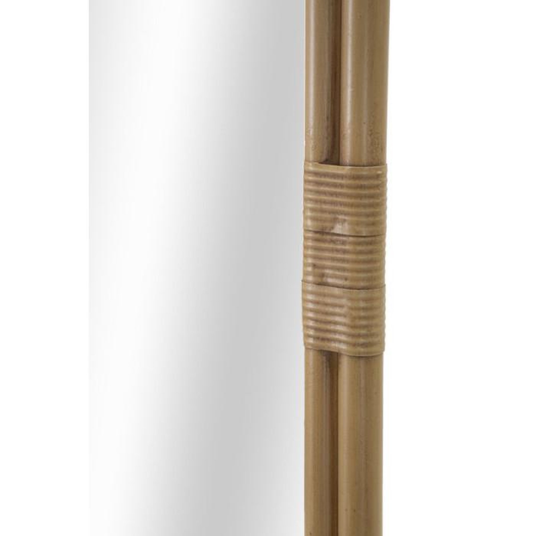 Voir la diapositive 2 : Paris Prix Miroir Échelle Déco Effet Rotin  Panama  151cm Naturel