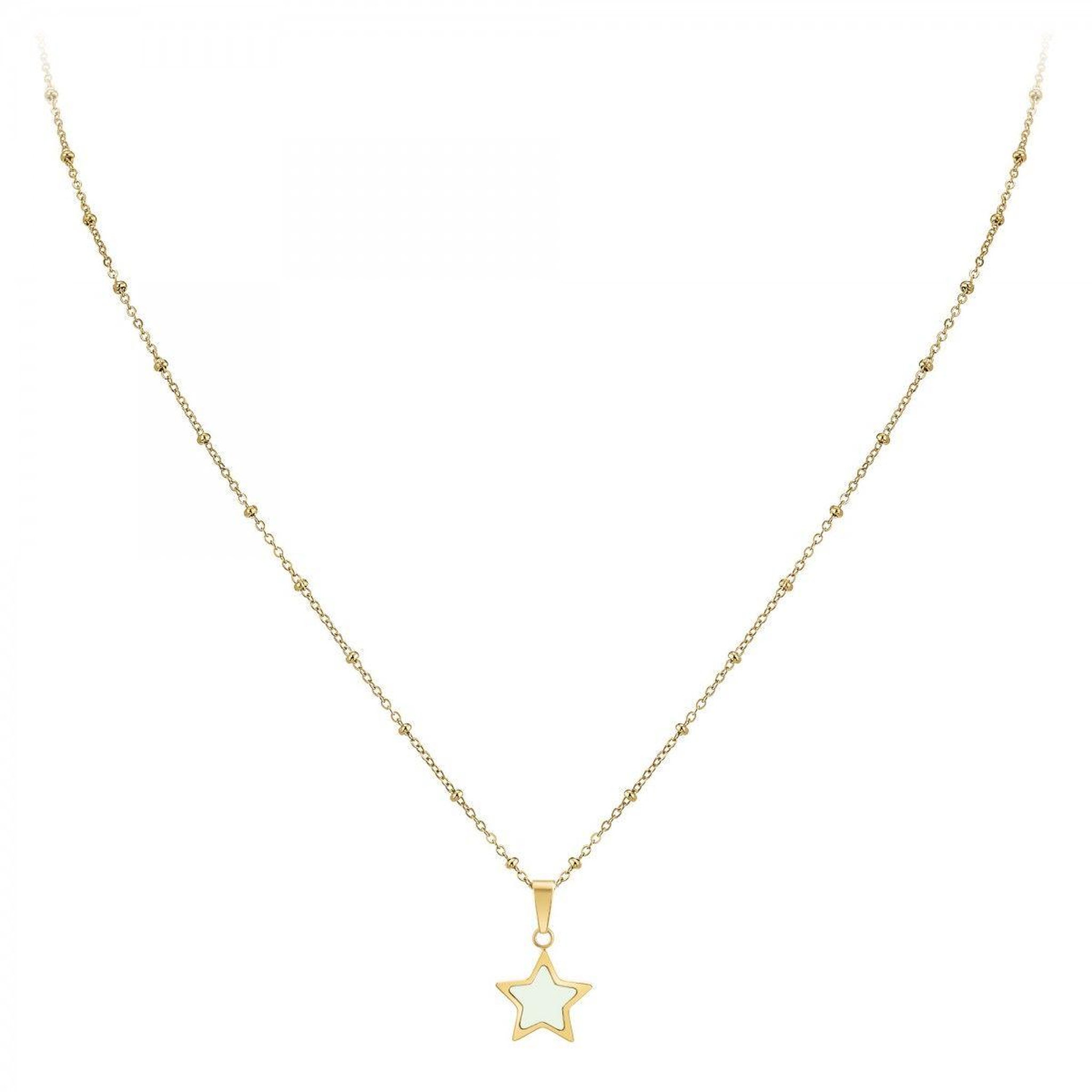 Voir la diapositive 3 : SC BOHEME Collier étoile SC Bohème en acier inoxydable