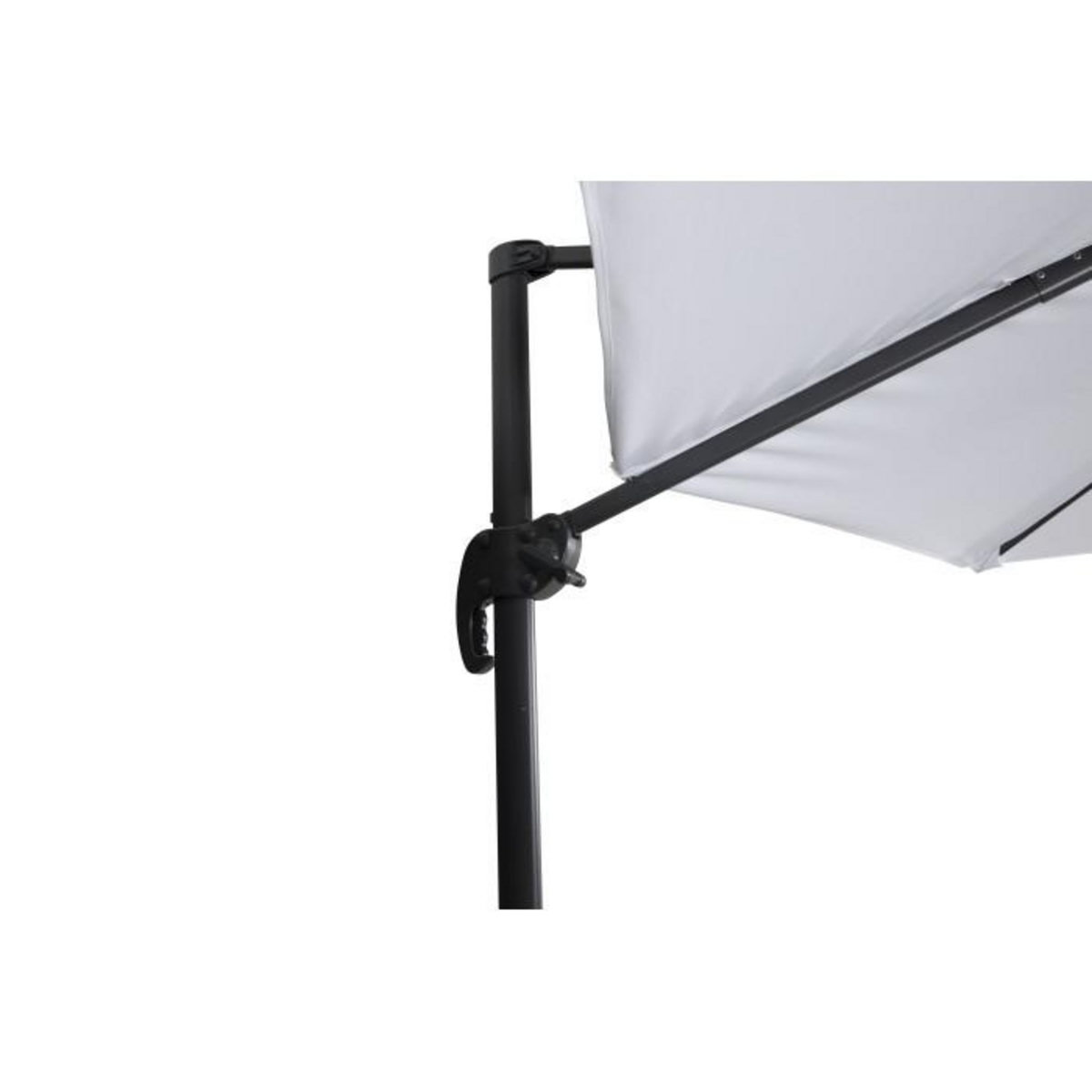 Paris Prix Parasol Déporté Rotatif  Leeds  300cm Blanc