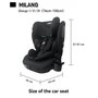 Voir la diapositive 6 : NANIA Siege Auto  isofix - NANIA - MILANO - Groupe 1/2/3 - I-size - Avec réducteur - Noir