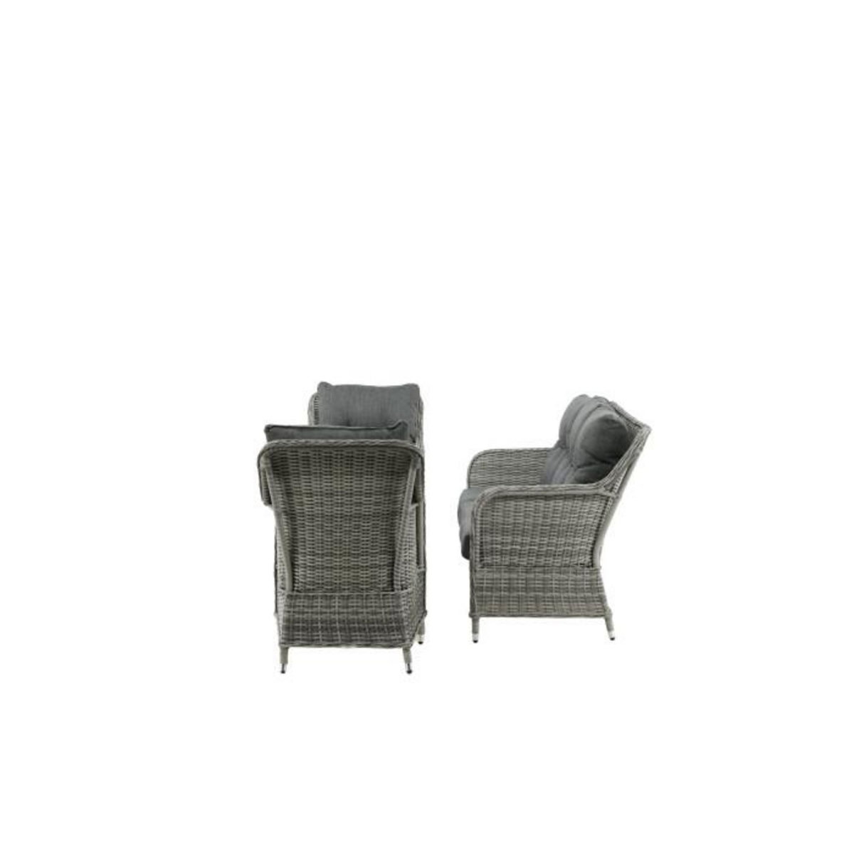 Paris Prix Salon de Jardin  Vikelund  176cm Gris