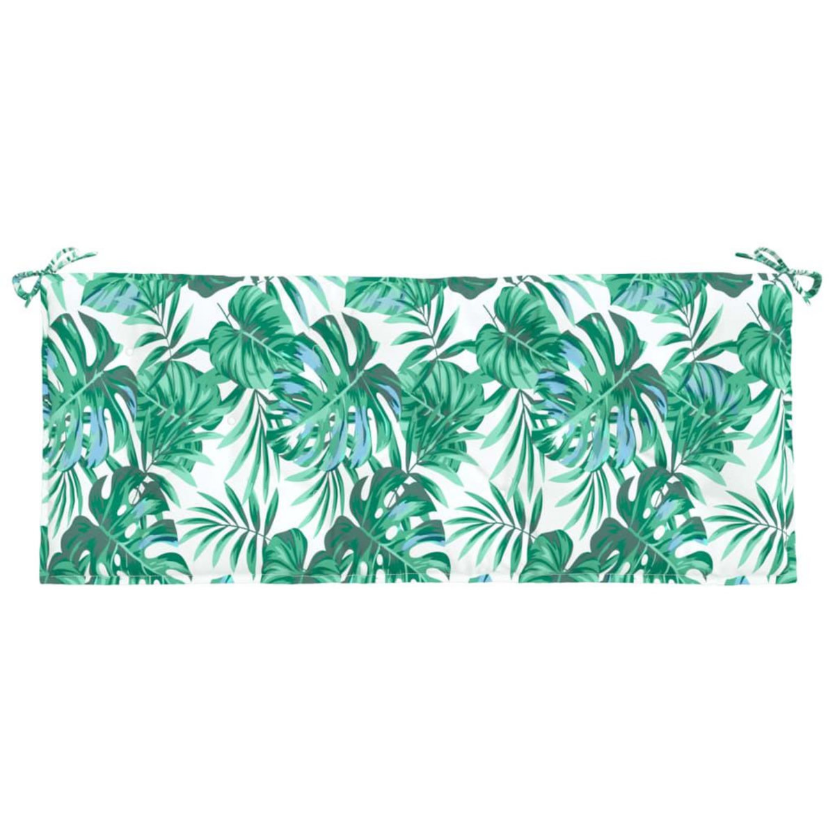 VIDAXL Coussins de banc de jardin lot de 2 motif de feuilles