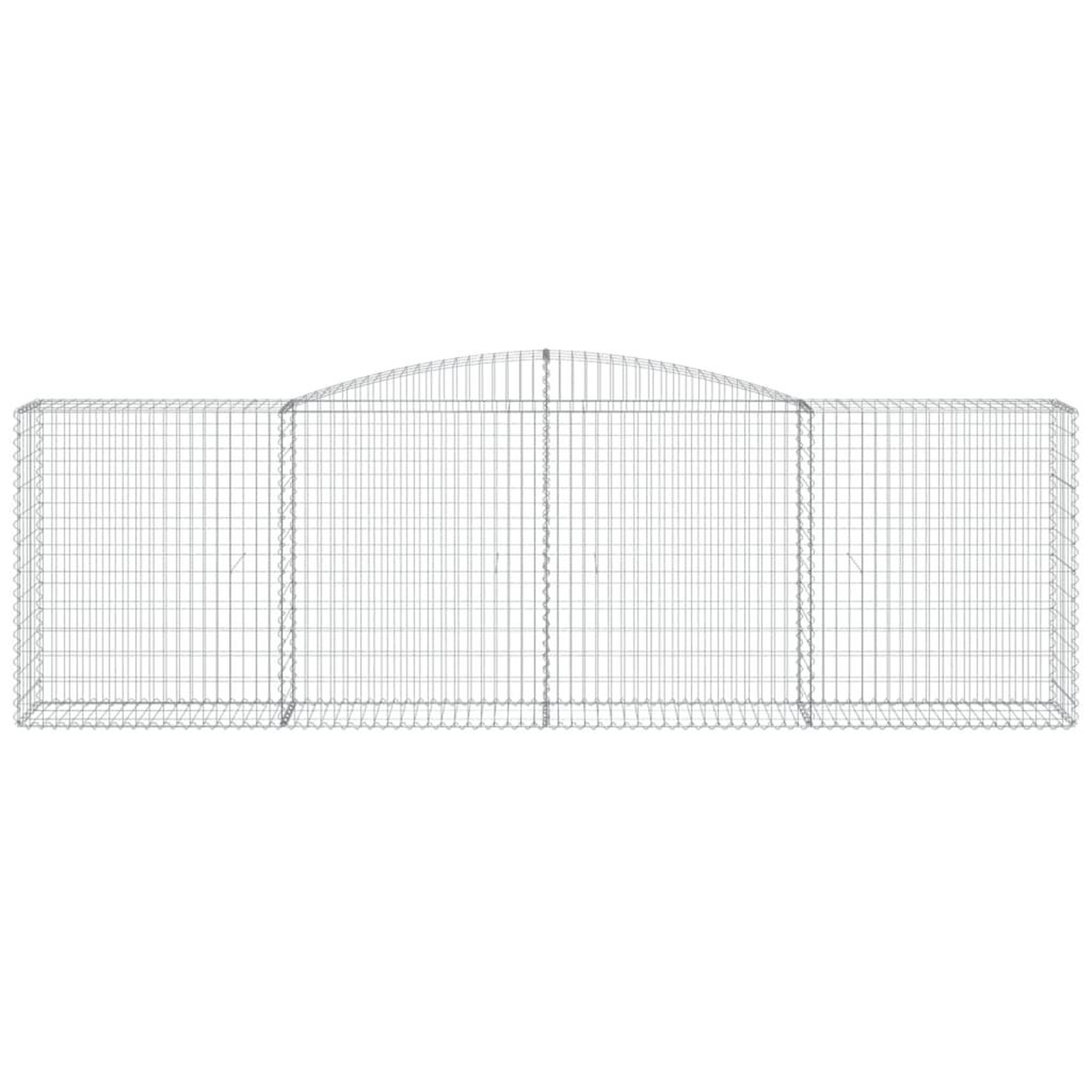 Voir la diapositive 4 : VIDAXL Paniers a gabions arques 25 pcs 400x50x120/140 cm Fer galvanise