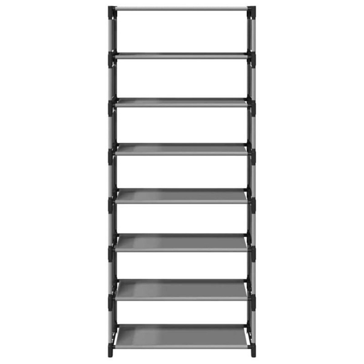 VIDAXL Étagère à chaussures 8 niveaux gris 54x28x124cm tissu non tissé