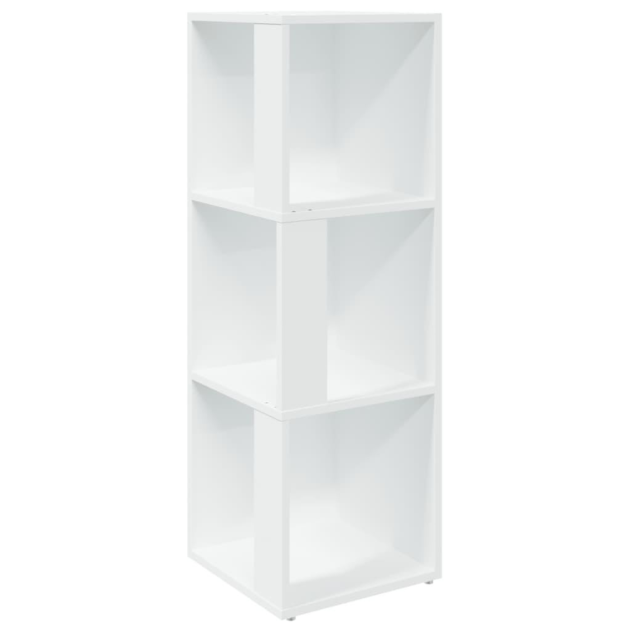 Voir la diapositive 2 : VIDAXL Armoire d'angle Blanc 33x33x100 cm Bois d'ingenierie