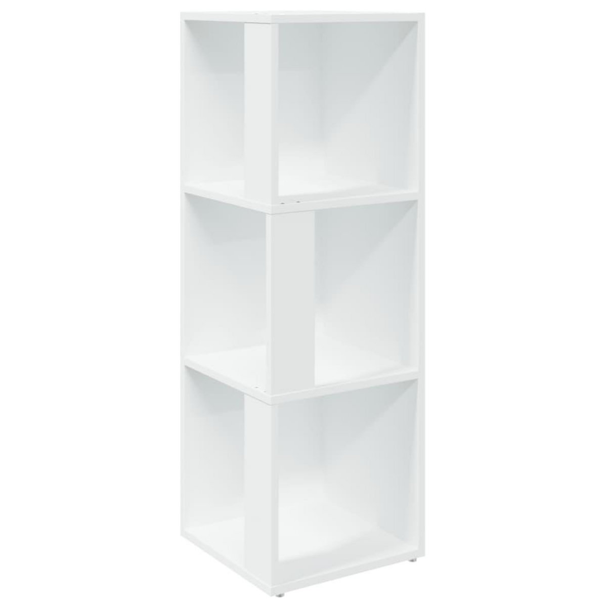 VIDAXL Armoire d'angle Blanc 33x33x100 cm Bois d'ingenierie
