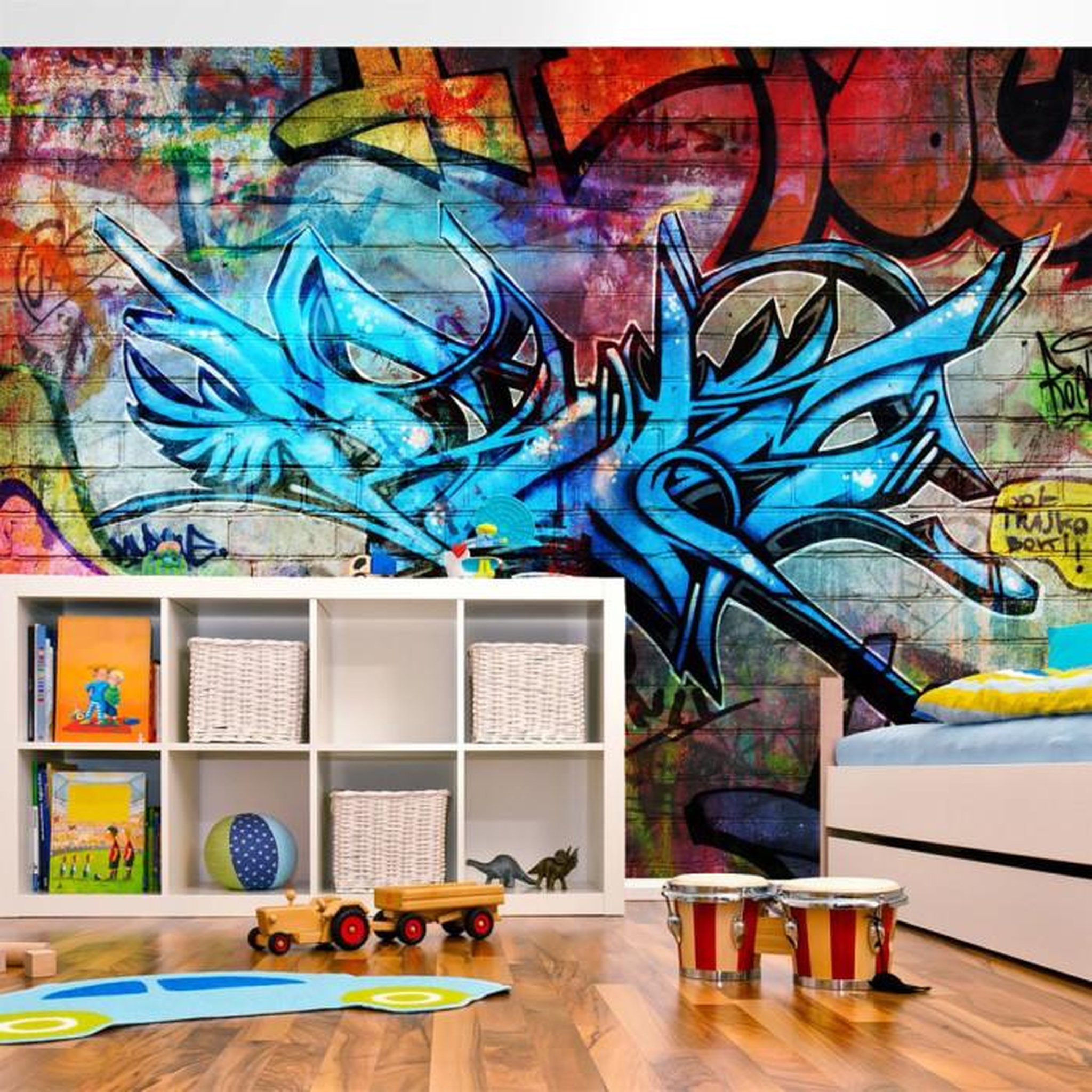 Paris Prix Papier Peint  Art Crime. Coloris disponibles : Multicolore