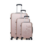 LES P'TITES BOMBES LPB LPB - SET DE 3 ABS ELEONOR 4 Roues. Coloris disponibles : Gris