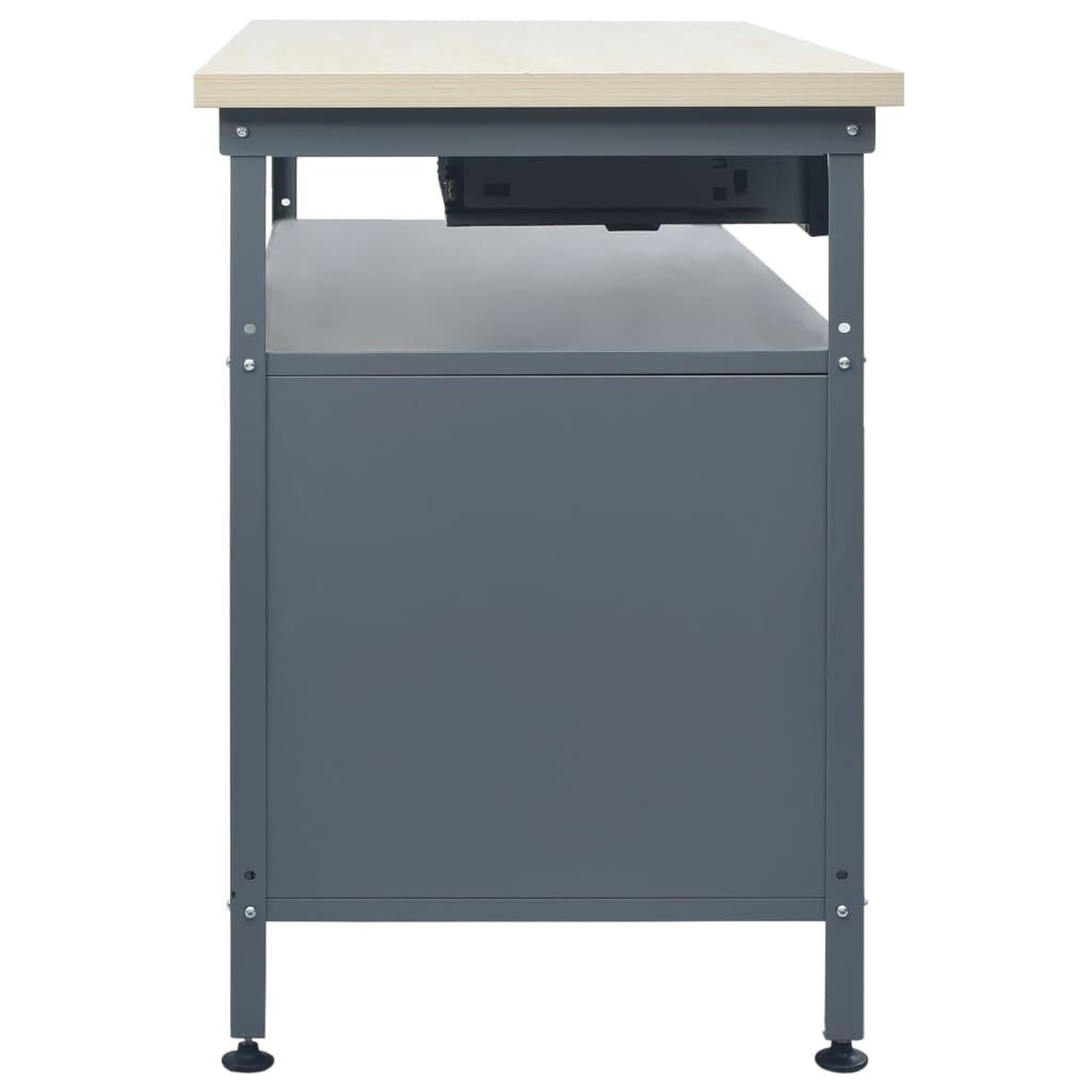 Voir la diapositive 3 : VIDAXL Etabli Noir 120x60x85 cm Acier